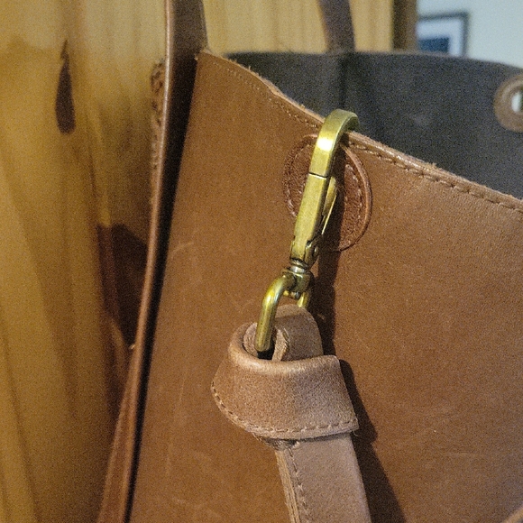 Madewell Brown Leopard Print Cowhide and Leather Tote Bag - Picture 5 of 9